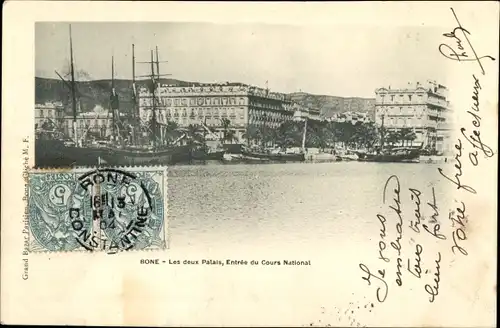 Ak Blida Algerien, Les deux Palais, Entrée du Cours National