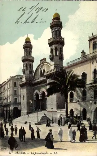 Ak Algier Alger Algerien, Kathedrale