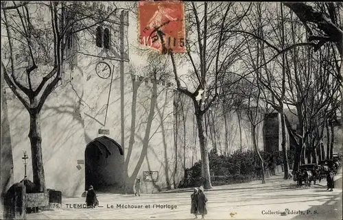 Ak Tlemcen Algerien, Le Mechouar et l'Horloge