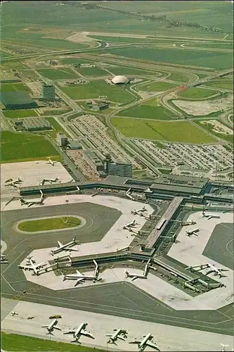 Ak Amsterdam, Internationaler Flughafen Schiphol, Fliegeraufnahme