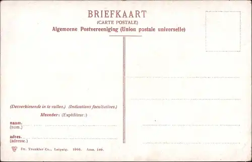 Ak Amsterdam Nordholland, Damrak, Straßenbahn