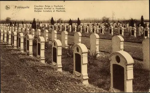 Ak Houthulst Westflandern, Cimetiere Belge