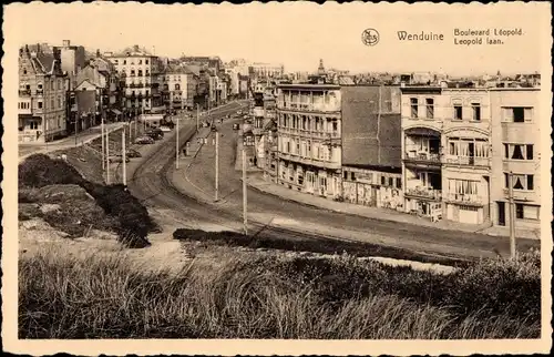 Ak Wenduine Wenduyne De Haan Westflandern, Boulevard Leopold, Straßenansicht