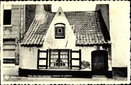 Ak Blankenberghe Blankenberge Westflandern, Une des plus anciennes maison de pecheur, Außenansicht