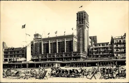 Ak Blankenberghe Blankenberge Westflandern, Casino, Strandpromenade