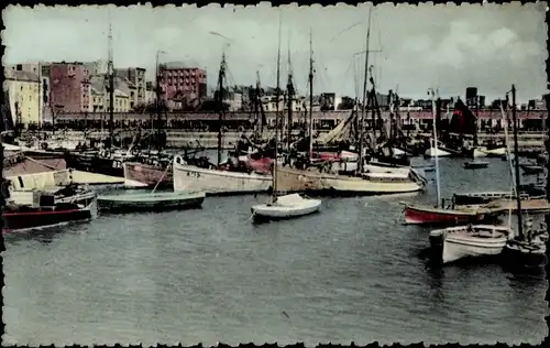 Ak Blankenberghe Blankenberge Westflandern, Le Port de peche, Hafen, Schiffe