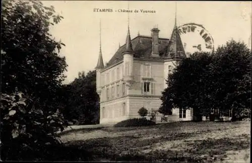 Ak Etampes Essonne, Chateau de Vauroux