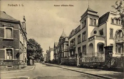 Ak Forbach Lothringen Moselle, Kaiser Wilhelm Allee