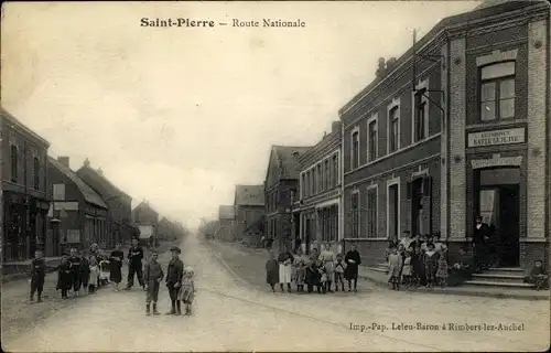 Ak Saint Pierre Pas de Calais, Route Nationale