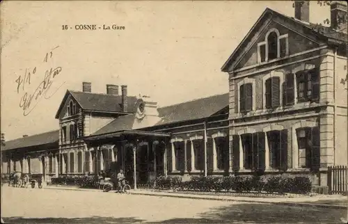 Ak Cosne Nièvre, La Gare