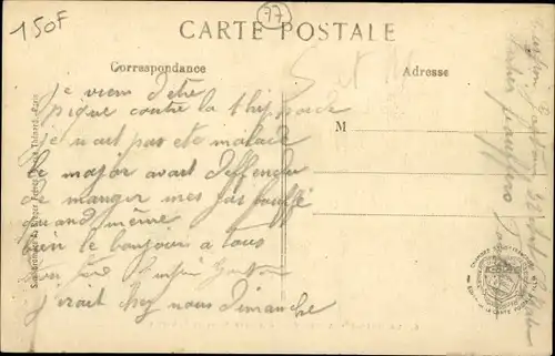 Ak La Grande Paroisse Seine et Marne, Ancienne Place de Rubrette