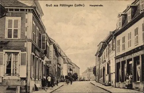 Ak Puttelange-lès-Thionville Püttlingen Lothringen Moselle, Hauptstraße