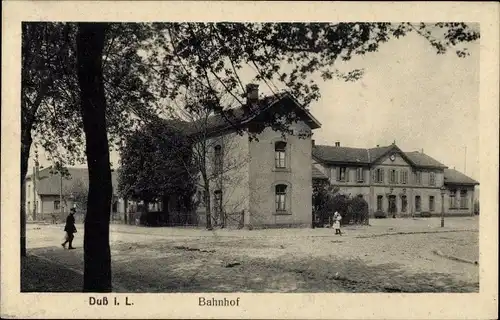 Ak Dieuze Duss Duß Lothringen Moselle, Bahnhof