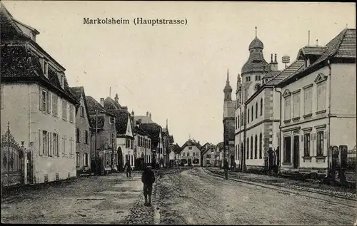 Ak Marckolsheim Markolsheim Elsass Bas Rhin, Hauptstraße