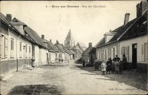 Ak Bray sur Somme Somme, Rue des Chevaliers