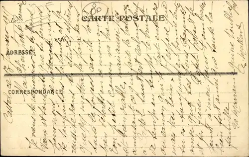 Ak Morisel Somme, Castel, Straßenpartie