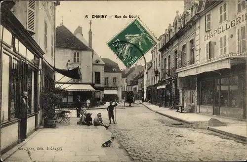 Ak Chagny Saône et Loire, Rue du Bourg