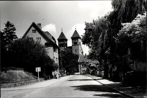 Ak Bad Klosterlausnitz in Thüringen, Straßenpartie