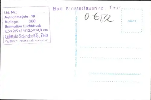 Ak Bad Klosterlausnitz in Thüringen, Straßenpartie