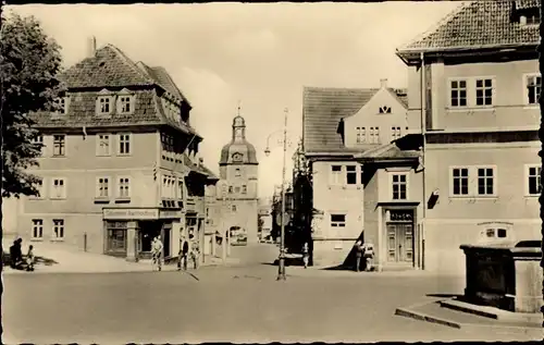 Ak Waltershausen in Thüringen, Marktplatz, Nikolaustor