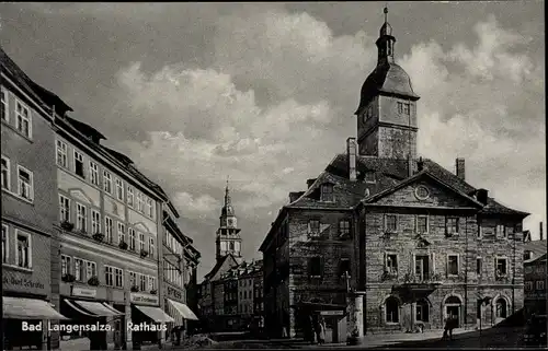 Ak Bad Langensalza in Thüringen, Rathaus