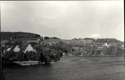 Ak Saalburg in Thüringen, Ort, Sperrmauer, Stausee