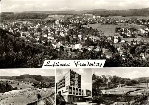 Ak Freudenberg im Siegerland, Gesamtansicht, Landschaft, Hotel
