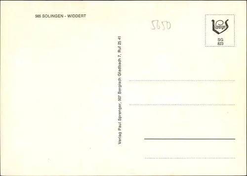 Ak Widdert Solingen in Nordrhein Westfalen, Heilerstraße, Haus Eickhorn, Börsenstraße, Rüdenstein