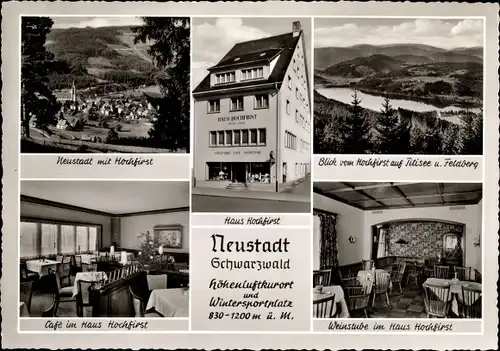 Ak Titisee Neustadt im Breisgau Hochschwarzwald, Teilansicht mit Hochfirst, Haus Hochfirst