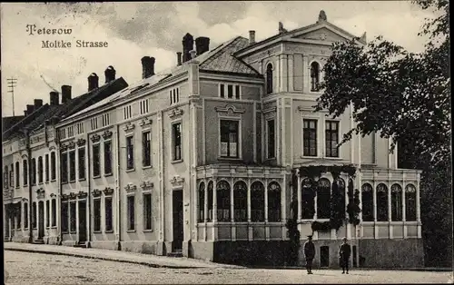 Ak Teterow in Mecklenburg, Blick in die Moltke Straße