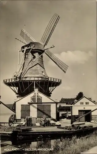 Ak Hollandsch Molenlandschap, Windmühle