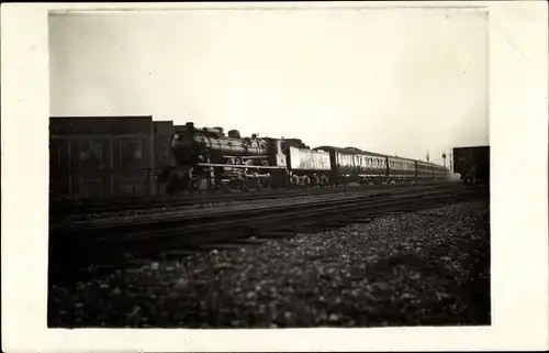 Foto Ak US Amerikanische Eisenbahn, Dampflok