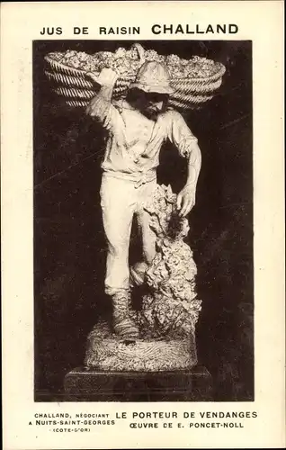 Ak Nuits Saint Georges Côte d’Or, Jus de raisin Challand, le Porteur de Vendanges, Poncet Noll