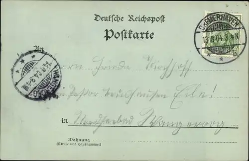 Mondschein Ak Segelschiffe, Segelboot