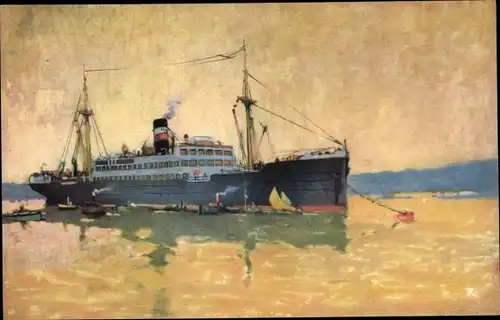 Ak Dampfer Adolf Baeyer, Hugo Stinnes Linien