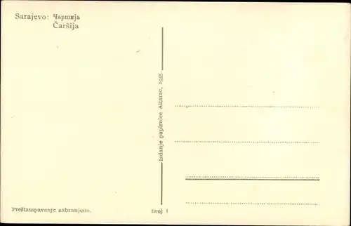 Ak Sarajevo Bosnien Herzegowina, Carsija, Marktszene, Händler