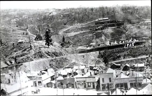 Foto Ak Anaconda Montana USA, Butte Anaconda and Pacific Railway, 1908