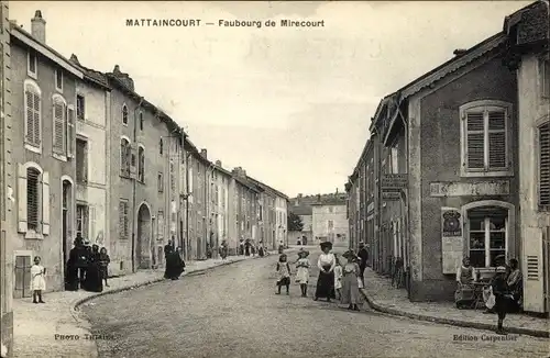 Ak Mattaincourt Vosges, Faubourg de Mirecourt