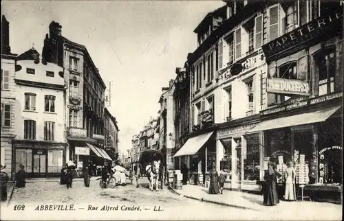Ak Abbeville Somme, Rue Alfred Cendré