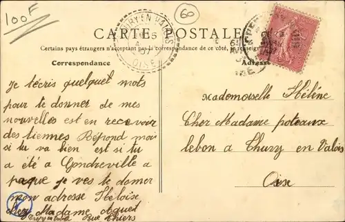 Ak Crépy en Valois Oise, Rue Nationale, Anwohner