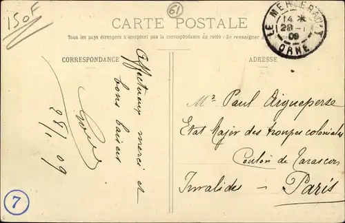 Ak Le Merlerault Orne, Rue de la Gare, Anwohner