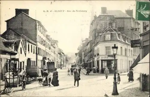 Ak Elbeuf Seine Maritime, Rue du Neubourg