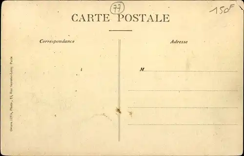 Ak Moissy Cramayel Seine et Marne, Avenue de la Gare, Postes et Telegraphes