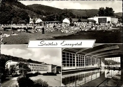 Ak Ennepetal im Ruhrgebiet, Stadtbad