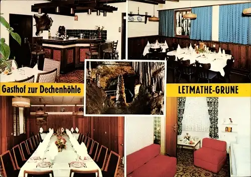 Ak Letmathe Iserlohn im Märkischen Kreis, Gasthof zur Dechenhöhle