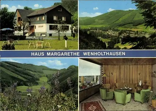 Ak Wenholthausen Eslohe im Sauerland, Gesamtansicht, Haus Margarethe