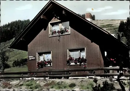 Ak Menzenschwand Sankt Blasien im Schwarzwald, Gasthaus Wiesengrund von Fritz Maier