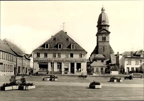 Ak Waren an der Müritz, Markt, Kirche