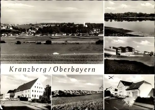 Ak Kranzberg in Oberbayern, Gesamtansicht, Pension Haus Eschbaumer
