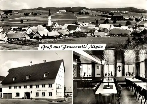 Ak Frauenzell Altusried im Allgäu, Gesamtansicht, Gasthaus Traube